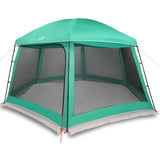 Vidaxl zwembadtent uitneembare buiten- gaaswanden 512x458 cm zeegroen