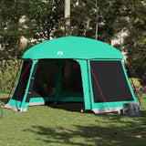 Vidaxl zwembadtent uitneembare buiten- gaaswanden 512x458 cm zeegroen