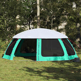 Vidaxl zwembadtent uitneembare buiten- gaaswanden 690x690 cm zeegroen