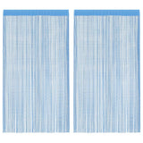 Vidaxl koordgordijnen 2 st 100x250 cm lichtblauw