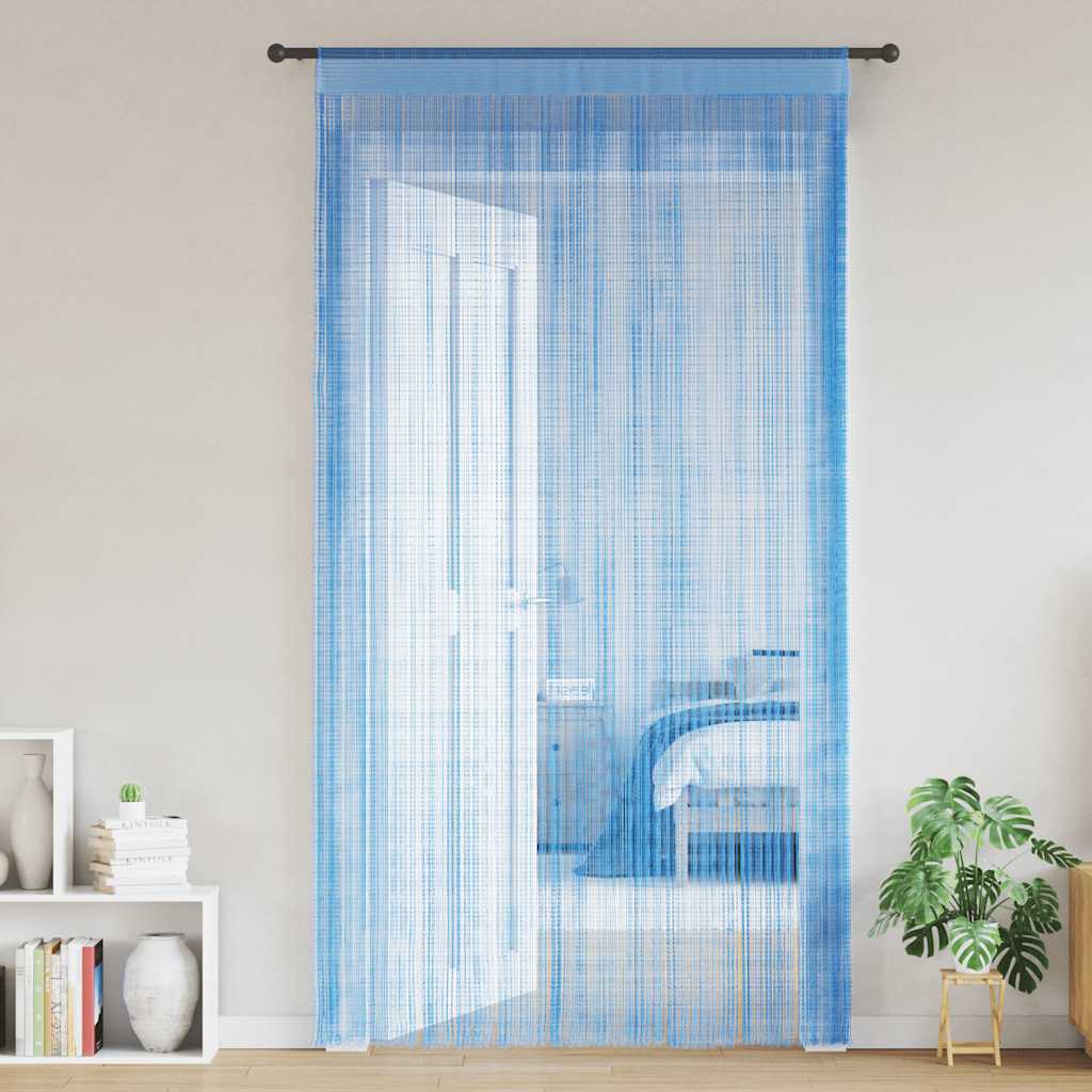 Vidaxl koordgordijnen 2 st 100x250 cm lichtblauw