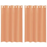 Vidaxl gordijnen voile met doorvoertules 2 st terracotta