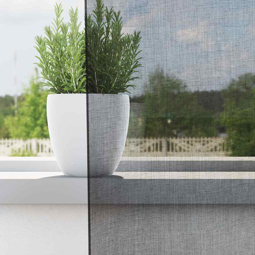Vidaxl gordijnen voile met tab top 2 st zwart