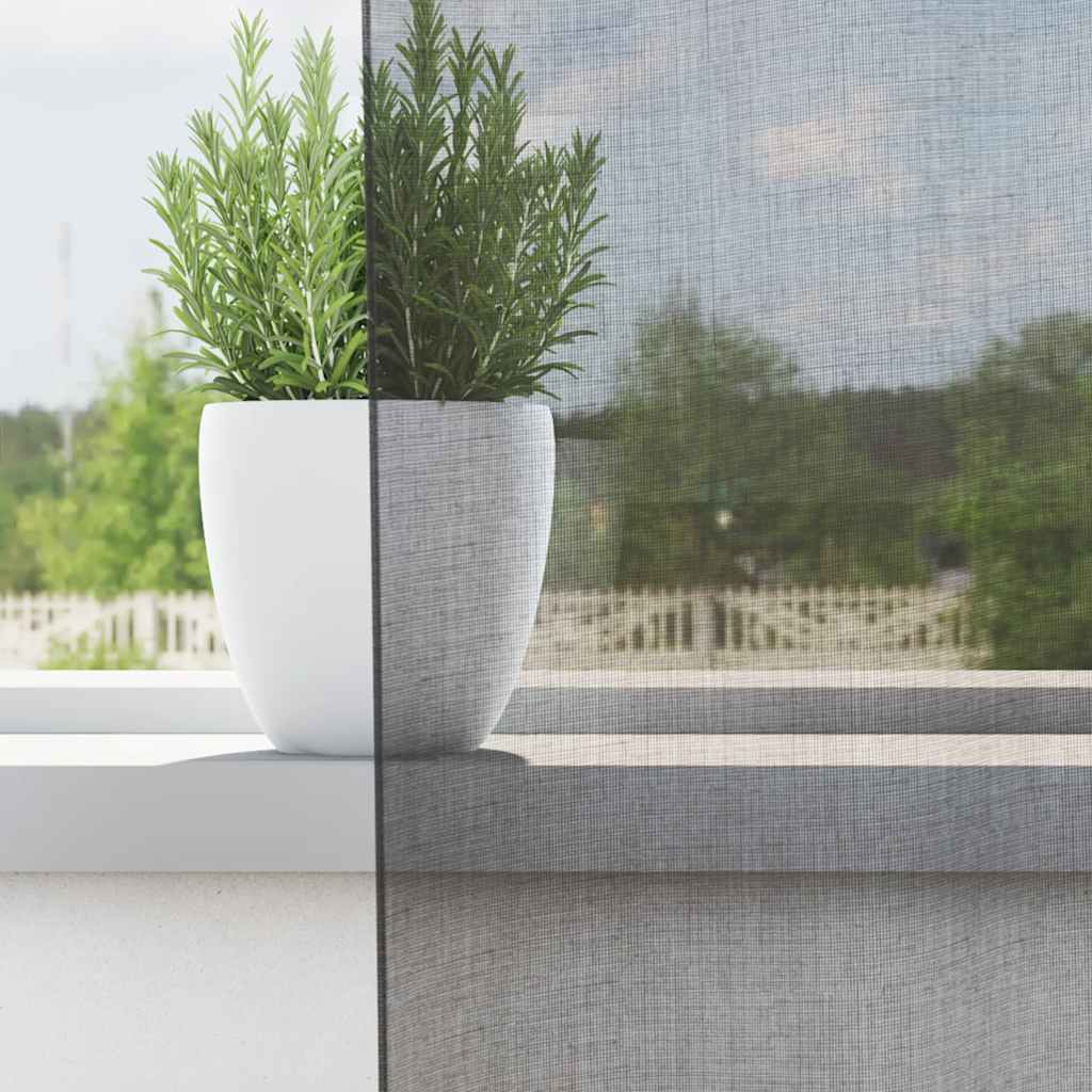 Vidaxl gordijnen voile met lussen 2 st 140x225 cm donkergrijs