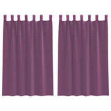 Vidaxl gordijnen met lussen 2 st 140x175 cm paars