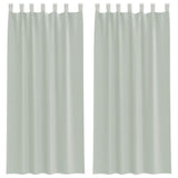 Vidaxl gordijnen met lussen 2 st 140x245 cm lichtgrijs