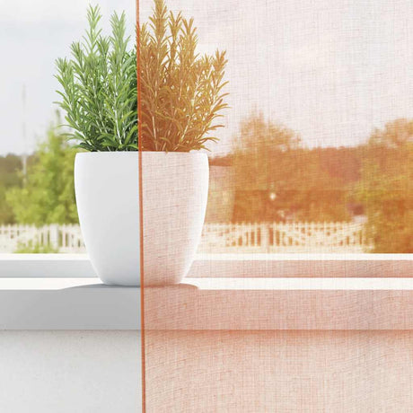 Vidaxl gordijnen met lussen 2 st terracotta 140x260 cm