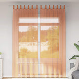 Vidaxl gordijnen met lussen 2 st terracotta 140x260 cm