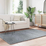 Vidaxl hoogpolig vloerkleed navarra 130x200 cm polyester lichtgrijs
