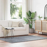 Vidaxl hoogpolig vloerkleed navarra 130x200 cm polyester lichtgrijs