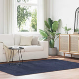 Vidaxl hoogpolig vloerkleed navarra 160x230 cm polyester marineblauw