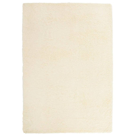 Vidaxl hoogpolig vloerkleed navarra 200x290 cm polyester crèmekleurig
