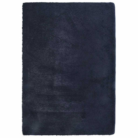Vidaxl hoogpolig vloerkleed navarra 240x340 cm polyester marineblauw