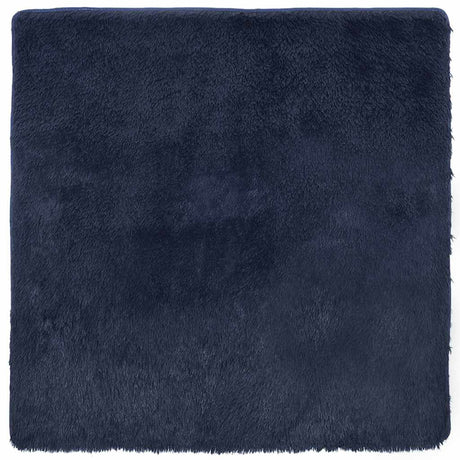 Vidaxl hoogpolig vloerkleed navarra 120x120 cm polyester marineblauw