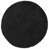 Vidaxl hoogpolig vloerkleed navarra 100x100 cm polyester zwart