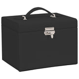 Vidaxl sieradendoosje 4-laags spiegel afsluitbaar 22,5x17,5x16,5 cm
