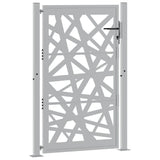 Vidaxl poort met lichtontwerp 100x150 cm weervast staal