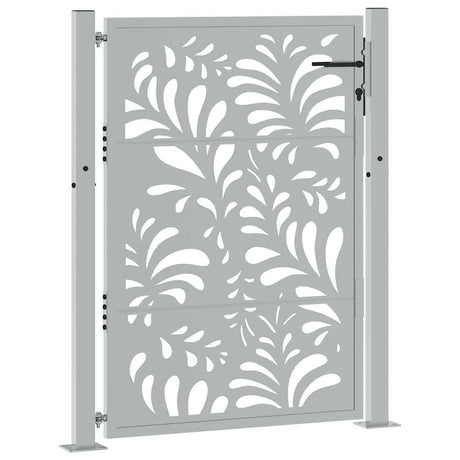 Vidaxl poort met golfontwerp 100x125 cm weervast staal