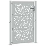 Vidaxl poort met vlamontwerp 100x150 cm weervast staal