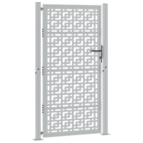 Vidaxl poort met kruisontwerp 100x175 cm weervast staal