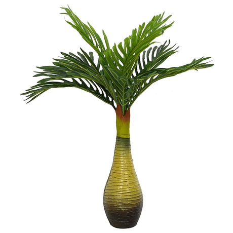 Vidaxl kunstpalmplant 9 blaadjes 70 cm groen