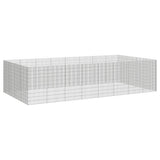 Vidaxl dierenverblijf 24 panelen 54x100 cm gegalvaniseerd ijzer