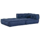 Vidaxl modulair hoekbank indigo 70 x 70 x 56 cm stof
