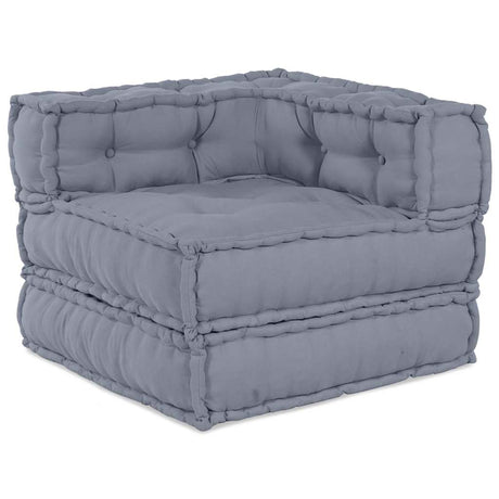Vidaxl modulair hoekbank grijs 70 x 70 x 56 cm stof