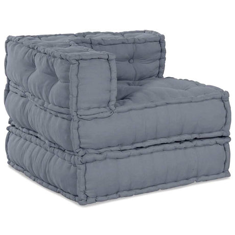 Vidaxl modulair hoekbank grijs 70 x 70 x 56 cm stof