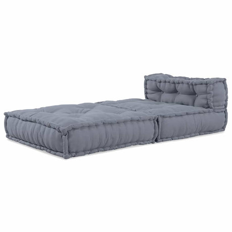 Vidaxl modulair bank grijs 70 x 70 x 56 cm stof