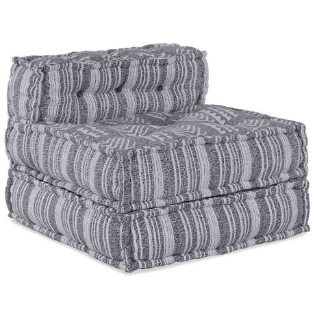 Vidaxl modulair bank grijze print 70 x 70 x 56 cm stof