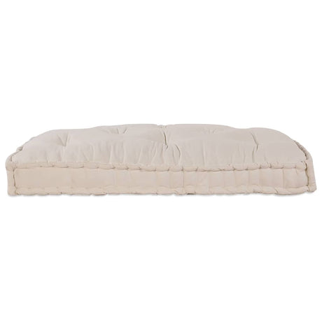 Vidaxl modulair bank crème 120 x 80 x 12 cm stof
