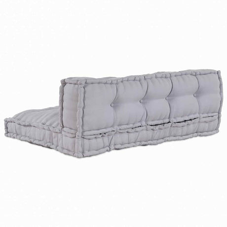 Vidaxl modulair bank 2 pcs grijs 120 x 80 x 38 cm stof
