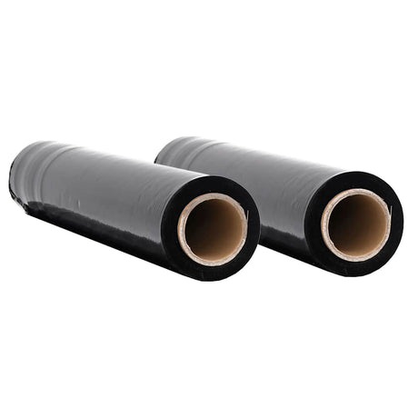 Vidaxl stretchfilm 2 st 17 μm 50 cm x 300 m zwart