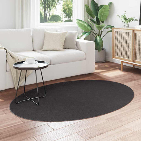 Vidaxl vloerkleden ovaal huarte antraciet 120 x 170 cm 100% polyester