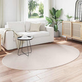 Vidaxl vloerkleden ovaal huarte zand 160 x 230 cm 100% polyester