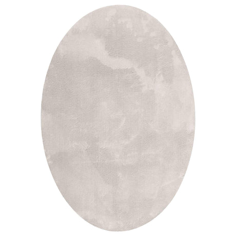 Vidaxl vloerkleden ovaal huarte zand 160 x 230 cm 100% polyester