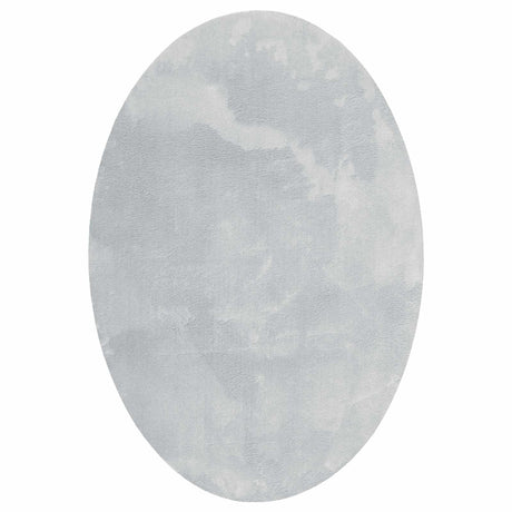 Vidaxl vloerkleden ovaal huarte grijs 160 x 230 cm 100% polyester