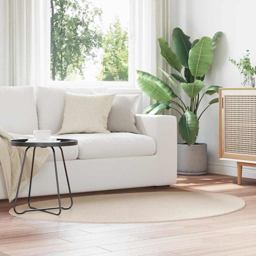 Vidaxl vloerkleden huarte beige 120 x 170 cm polyester