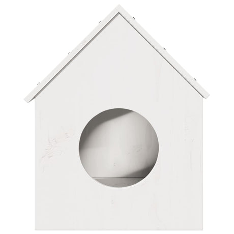 Vidaxl kattenhuis 41x50x50 cm massief grenenhout wit