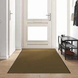 Vidaxl deurmat anders bruin en zwart 120 x 400 cm polyamide en pvc
