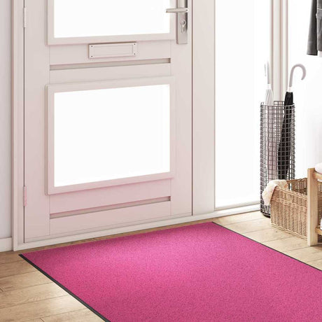 Vidaxl deurmat anders roze en zwart 120 x 350 cm polyamide en pvc