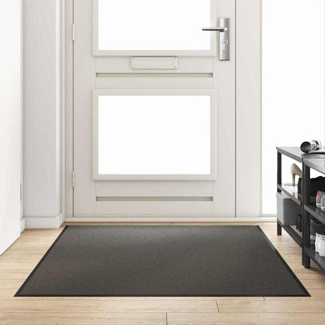 Vidaxl deurmat antraciet en zwart 120 x 180 cm polypropyleen en vinyl