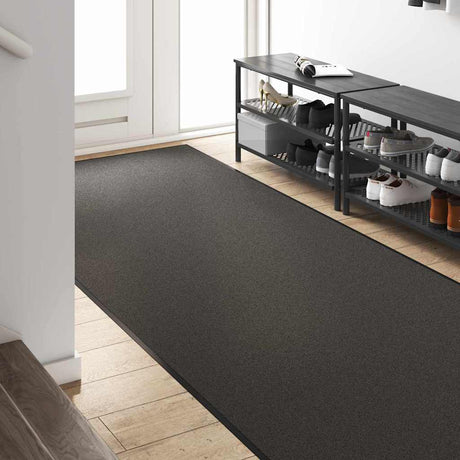 Vidaxl deurmat antraciet en zwart 120 x 300 cm polypropyleen en vinyl