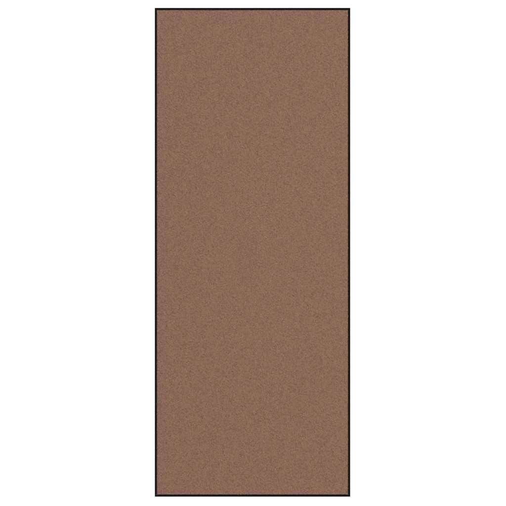 Vidaxl deurmat bruin en zwart 120 x 300 cm polypropyleen en vinyl