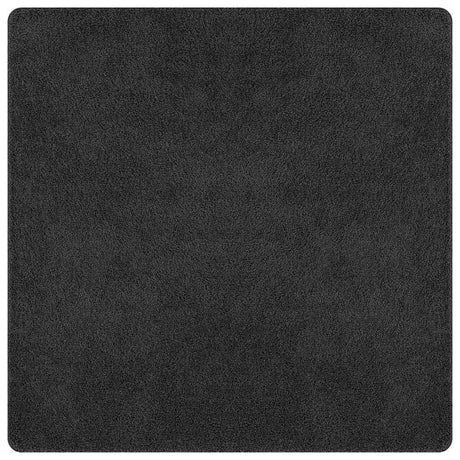 Vidaxl antislip shaggy tapijt donkergrijs 200 x 200 cm pp