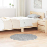 Vidaxl antislip shaggy tapijt grijs 90 x 90 cm pp