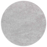 Vidaxl antislip shaggy tapijt grijs 90 x 90 cm pp