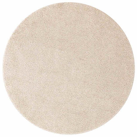Vidaxl antislip shaggy tapijt crème 120 x 120 cm pp