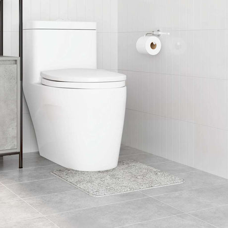 Vidaxl antislip badmat met toilet cut grijs 50 x 50 cm pp